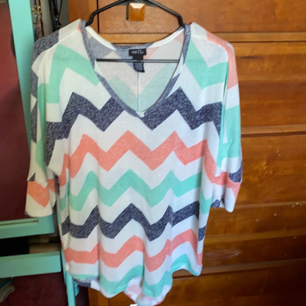 Rue 21 chevron see through sweater